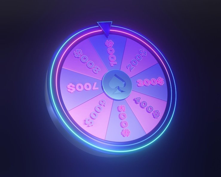 Mega Wheel segment selection interface with real-time multiplier display